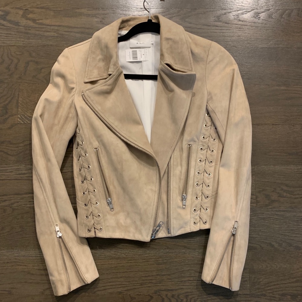 A.L.C. Nude Suede Jacket